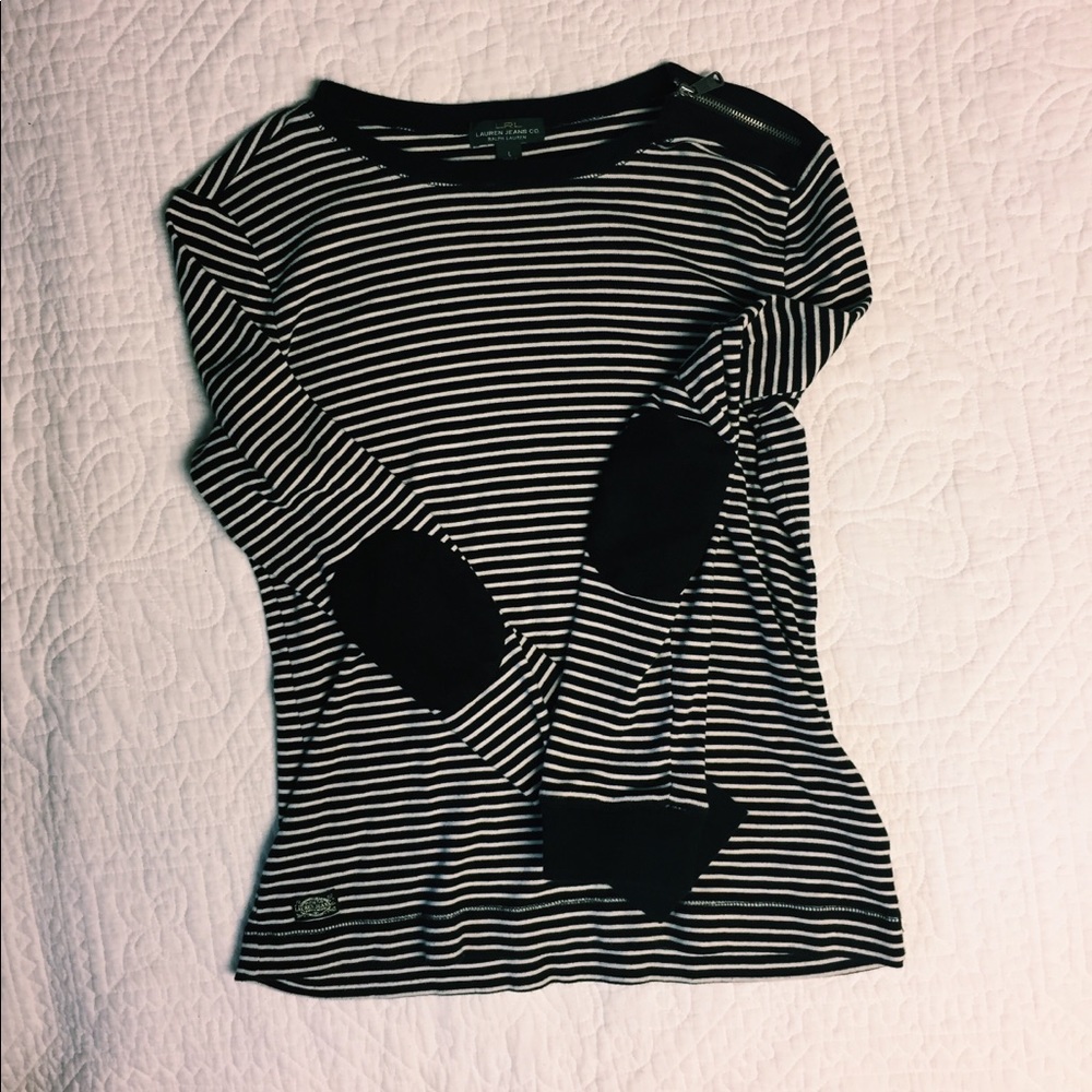Long sleeved striped t